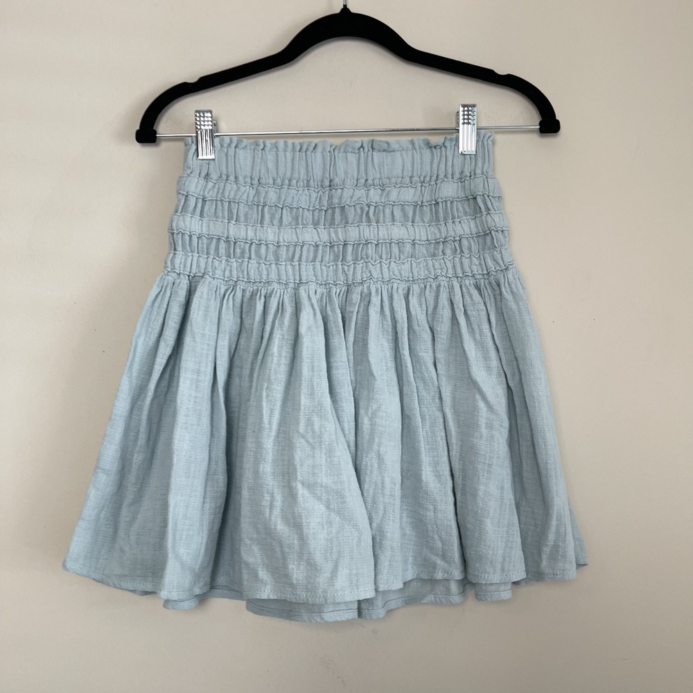 Rewash Los Angeles Smocked Pleated Mini Skirt Beach Women's Sz S